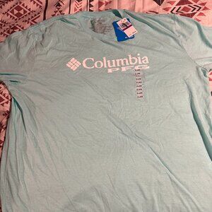 Men's Columbia PFG Blue Short Sleeve Shirt XXL New With Tags